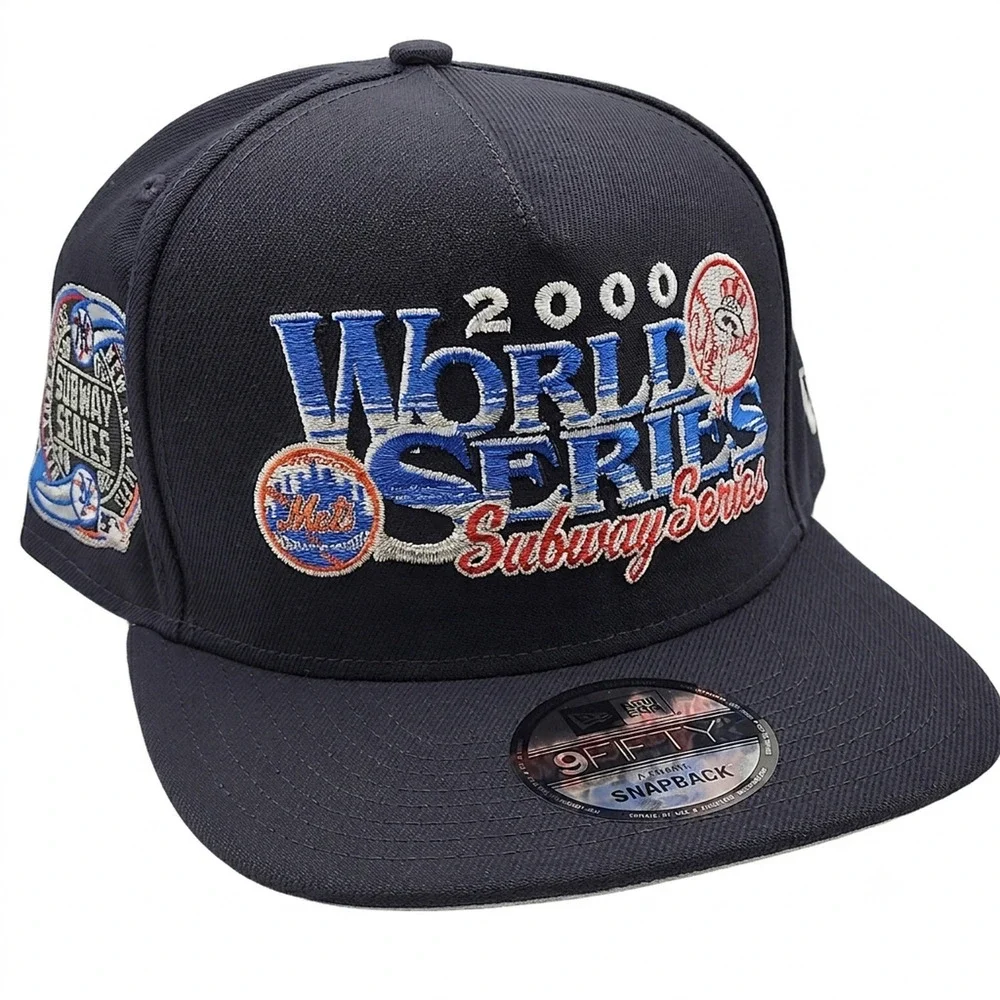 New Era Yankees Mets 2000 Subway World Series 9FIFTY Snapback A-Frame Hat NWT
